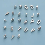 5Pcs Stainless Steel Initials Beads 1.8mm Hole DIY Bracelets Necklaces