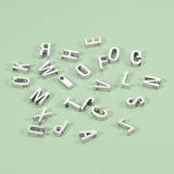 5Pcs Stainless Steel Initials Beads 1.8mm Hole DIY Bracelets Necklaces