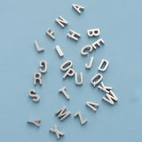 5Pcs Stainless Steel Initials Beads 1.8mm Hole DIY Bracelets Necklaces