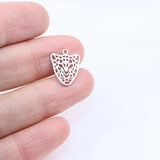 10pcs StainlessSteel Leopard Charm Pendant DIY Necklace Bracelets