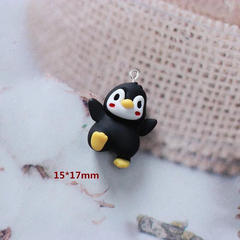 10Pcs/lot Animal Resin Charms for DIY Jewelry Earrings Necklace Keychain
