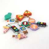 10pcs Funny Traffic Signal Resin Charms for DIY Jewelry