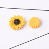 30pcs Sunflower & Daisy Charms Pendant Resin Flatback Cabochons DIY Jewelry