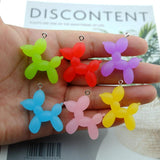 10pcs Balloon Dog Resin Charms for Jewelry Making