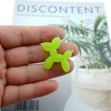 10pcs Balloon Dog Resin Charms for Jewelry Making