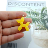 10pcs Balloon Dog Resin Charms for Jewelry Making