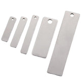 Janette Stainless Steel Rectangle Stamping Blanks 4x25mm 9x40mm