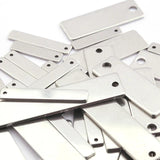 Janette Stainless Steel Rectangle Stamping Blanks 4x25mm 9x40mm
