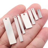 Janette Stainless Steel Rectangle Stamping Blanks 4x25mm 9x40mm