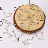 12pcs 12 Constellation Charm for Women Zodiac Jewelry Chokers Making Gift