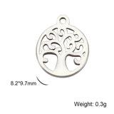 20pcs Tree of Life Stainless Steel Charms Vintage Pendant for Jewelry Making