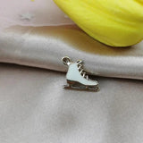 20Pcs Skates Enamel Charms Pendant Metal Drop Oil Dangles DIY Jewelry Bracelet