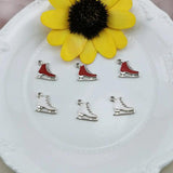 20Pcs Skates Enamel Charms Pendant Metal Drop Oil Dangles DIY Jewelry Bracelet