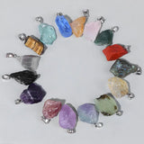 Raw Stone Pendant Quartzs Crystals Agat Gems Pendants