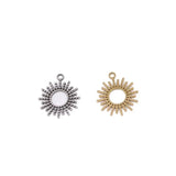 5pcs 15mm Casting Stainless Steel Sun Charms Pendant DIY Unfading