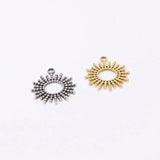 5pcs 15mm Casting Stainless Steel Sun Charms Pendant DIY Unfading