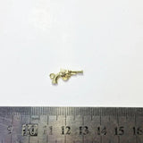 20pcs Mini Gun Charms Zinc Alloy Jewelry DIY 2 Colors