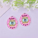 10pcs Oval Pets Toys Arcylic Pendant for DIY Jewelry Making