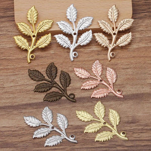 20pcs 32x50mm Leaf Charms Pendants for Jewelry Making DIY