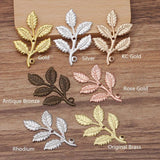20pcs 32x50mm Leaf Charms Pendants for Jewelry Making DIY