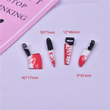 10pcs Bloody Saw Dagger Halloween Charms for DIY Earring Keychain Jewelry
