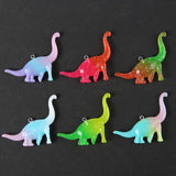 10Pcs Dinosaur Charms Resin Cabochons for DIY Pendant Earrings