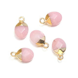 Gem Stone Pendants Faceted Crystal Agates Tiger Eye Charms
