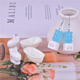 10pcs Funny 3D Toilet Water Dispenser Bathtub Resin Charms DIY Jewelry Making