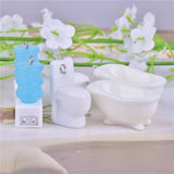 10pcs Funny 3D Toilet Water Dispenser Bathtub Resin Charms DIY Jewelry Making