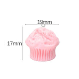 10pcs 3D Mini Cupcake Resin Charms for DIY Jewelry Making