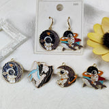 10pcs Cartoon Whale Astronaut Enamel Charm for Jewelry Making