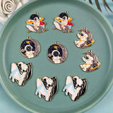 10pcs Cartoon Whale Astronaut Enamel Charm for Jewelry Making