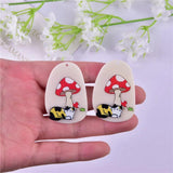 10pcs Cat Mushroom Acrylic Charms for DIY Jewelry Making