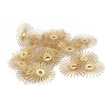 10pcs Brass Sun Flower Charms for DIY Jewelry Making