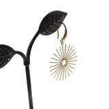 10pcs Brass Sun Flower Charms for DIY Jewelry Making