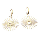 10pcs Brass Sun Flower Charms for DIY Jewelry Making