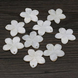 4Pcs Shell Pendant Flower Charms DIY Jewelry Making Women