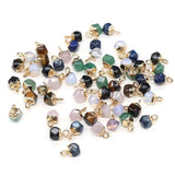 5pcs/lot Natural Stone Small Pendant Charms for Jewelry Making DIY