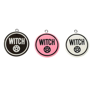 15Pcs 28MM Halloween Party Charms Witch Resin Punk Jewelry Findings