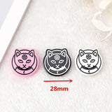 15Pcs 28MM Halloween Party Charms Witch Resin Punk Jewelry Findings