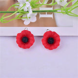 10pcs Poppy Resin Charms for DIY Jewelry Making