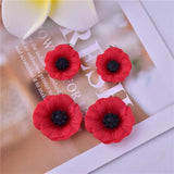 10pcs Poppy Resin Charms for DIY Jewelry Making