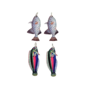 10Pcs Accordion Fish Charms Acrylic DIY Making Accessories