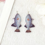 10Pcs Accordion Fish Charms Acrylic DIY Making Accessories