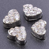 Crystal Puzzle Rainbow Heart Floating Charms Angel Wing Love Breloque