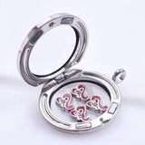 Crystal Puzzle Rainbow Heart Floating Charms Angel Wing Love Breloque