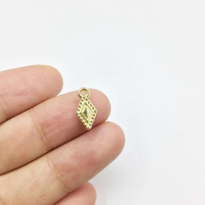 20pcs 6*13mm Gold/Silver Plated Drop Zinc Alloy Charms Pendant DIY Jewelry