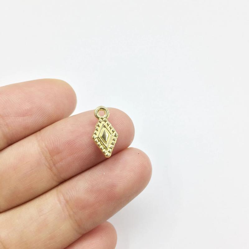 20pcs 6*13mm Gold/Silver Plated Drop Zinc Alloy Charms Pendant DIY Jewelry