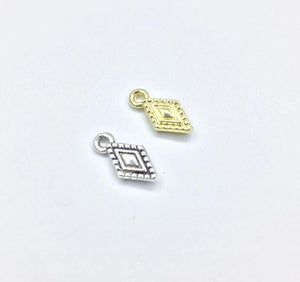 20pcs 6*13mm Gold/Silver Plated Drop Zinc Alloy Charms Pendant DIY Jewelry