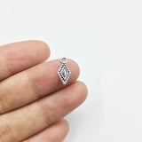 20pcs 6*13mm Gold/Silver Plated Drop Zinc Alloy Charms Pendant DIY Jewelry